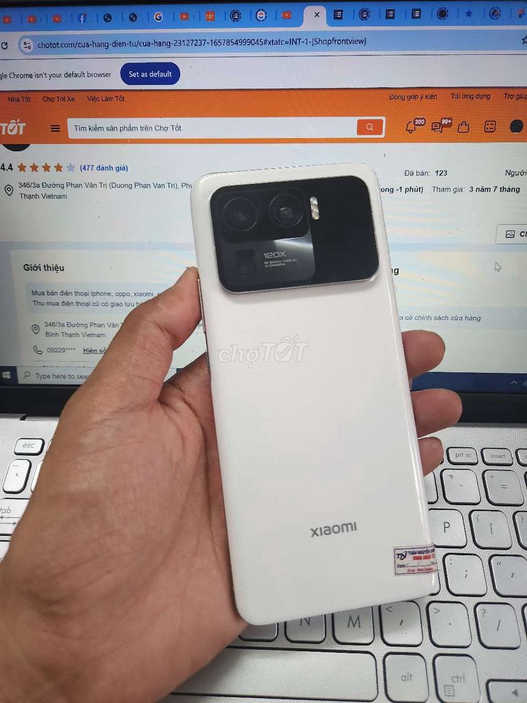 XIAOMI 11 ULTRA 12GB.256GB PIN 5000 SNAP 888 ZIN. Mua bán Điện thoại tại Quận Bình Thạnh Tp Hồ Chí Minh được đăng bởi Dân Mobile hình 1