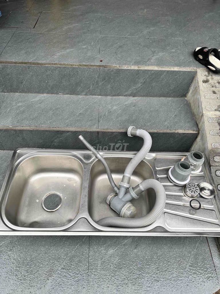 Bồn rửa chén đôi Thép không gỉ. Mua bán Thiết bị vệ sinh, nhà tắm tại Thành phố Huế Thừa Thiên Huế được đăng bởi hiếu hình 1
