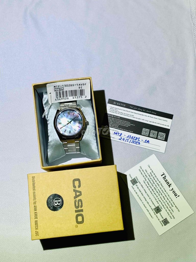 Casio 1302 Nam Đen Xà cừ Mới 100%. Mua bán Đồng hồ tại Thành phố Sóc Trăng Sóc Trăng được đăng bởi Đồng Hồ Chính Hãng Nhật  hình 1