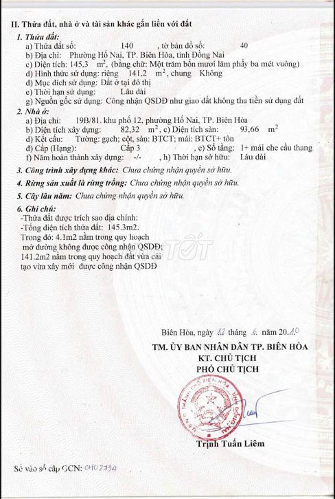 Bán nhà MT Lê Đại Hành Hố Nai Biên Hòa 141m2 ngang 7m. Có HH môi giới
