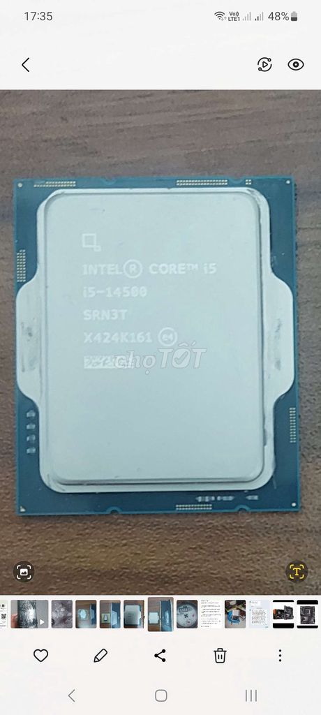 CPU Intel Core i5-14500 Đã sử dụng. Mua bán Linh kiện (RAM, Card...) tại Huyện Tam Nông Đồng Tháp được đăng bởi  Minh Nhưt hình 1