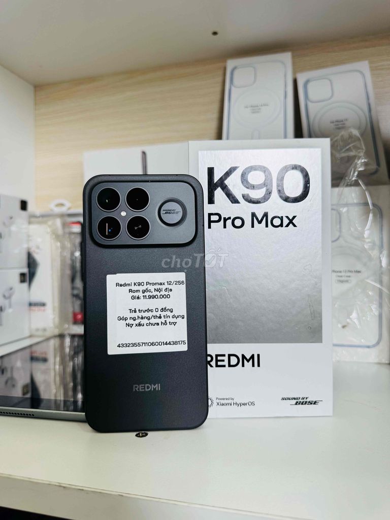 Xiaomi Redmi K90 Promax 12GB 256GB Đen. Mua bán Điện thoại tại Thành phố Long Xuyên An Giang được đăng bởi Ngân KNmobile An Giang  hình 1