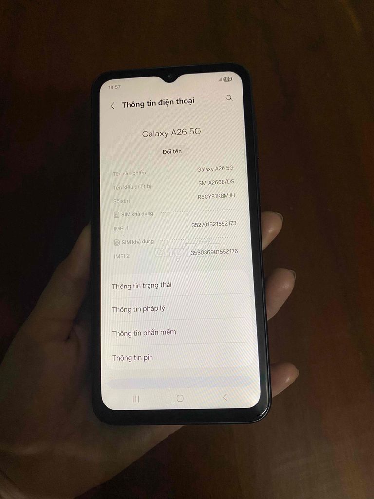 Samsung Galaxy A26 5G 8GB/128GB bản Việt 2 sim. Mua bán Điện thoại tại Huyện Củ Chi Tp Hồ Chí Minh được đăng bởi Linh hình 1