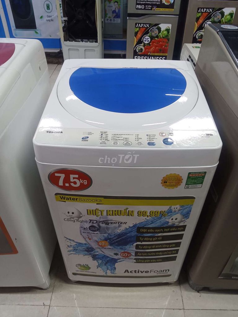 Máy giặt Toshiba 7.5kg. Mua bán Máy giặt tại Huyện Long Thành Đồng Nai được đăng bởi Điện Máy Thanh Lý hình 1