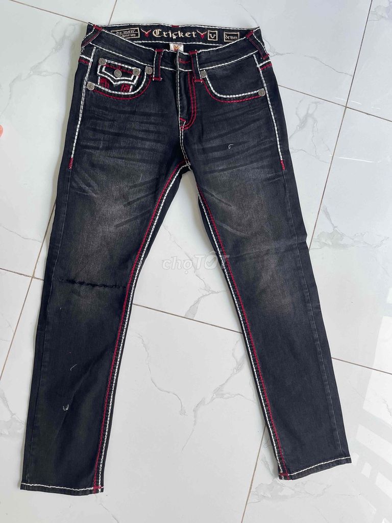 Quần jean nam đen size 32 vải jean. Mua bán Quần áo tại Thành phố Long Xuyên An Giang được đăng bởi alex Truong hình 1