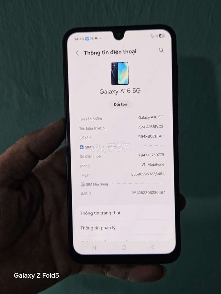 Samsung Galaxy A16 5G 256GB Đen. Mua bán Điện thoại tại Thành phố Thủ Dầu Một Bình Dương được đăng bởi  Mai Tuấn Đt Giá rẻ hình 1