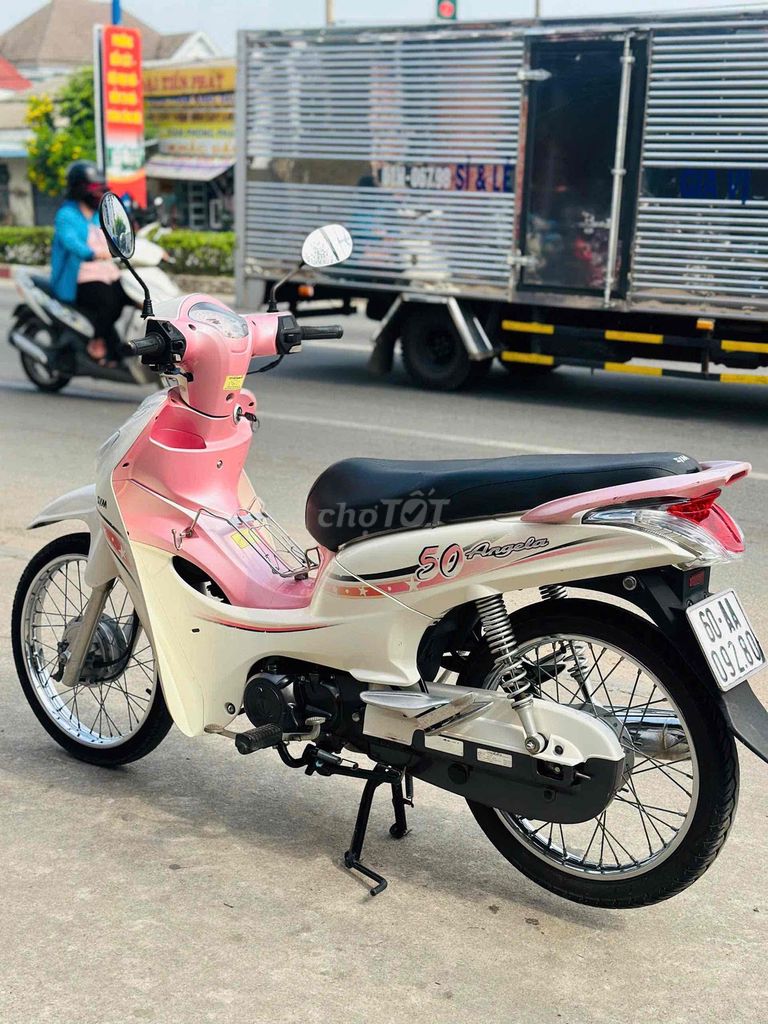 SYM Angela 50 Trắng hồng. Mua bán Xe máy tại Thành phố Thuận An Bình Dương được đăng bởi Quân Anh Phạm hình 4