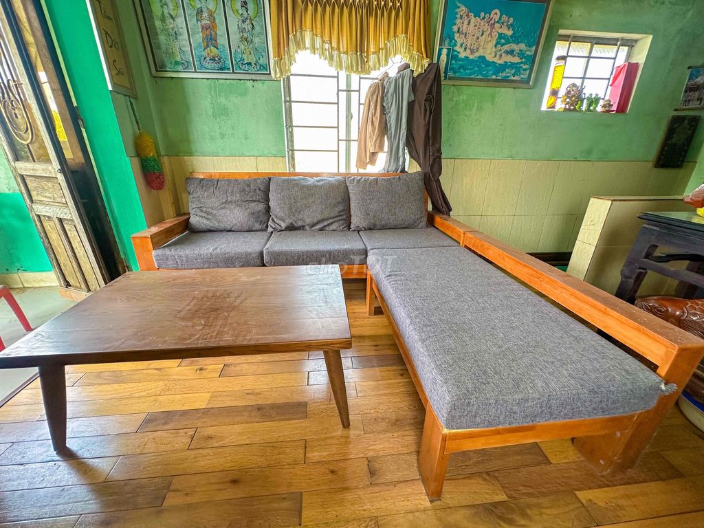Bàn ghế sofa góc L 2m x 1m8. Mua bán Bàn ghế tại Thành phố Huế Thừa Thiên Huế được đăng bởi Nguyễn Trường hình 1