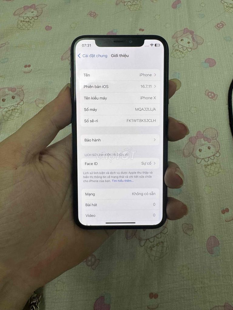 Apple iPhone X 64GB Đen Đã sử dụng. Mua bán Điện thoại tại Quận Nam Từ Liêm Hà Nội được đăng bởi Hiếu hình 1