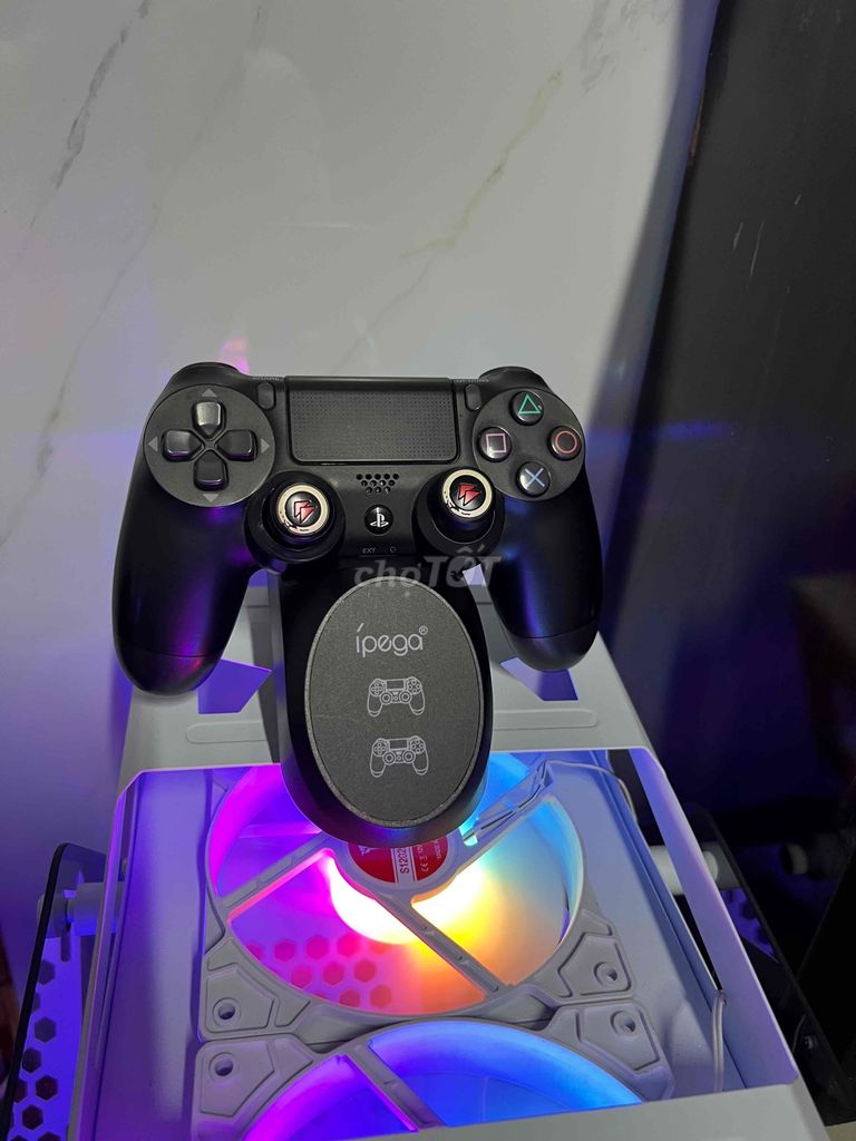 tay ps4 kèm đốc sạc 2 cổng