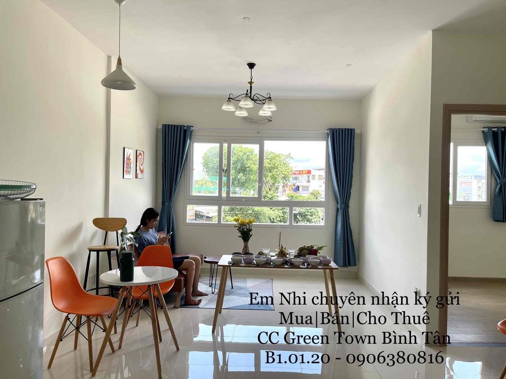 CC Green town KDC Vĩnh Lộc Bình tân bán 63m2/2pn2wc/2,1. LS vay rẻ