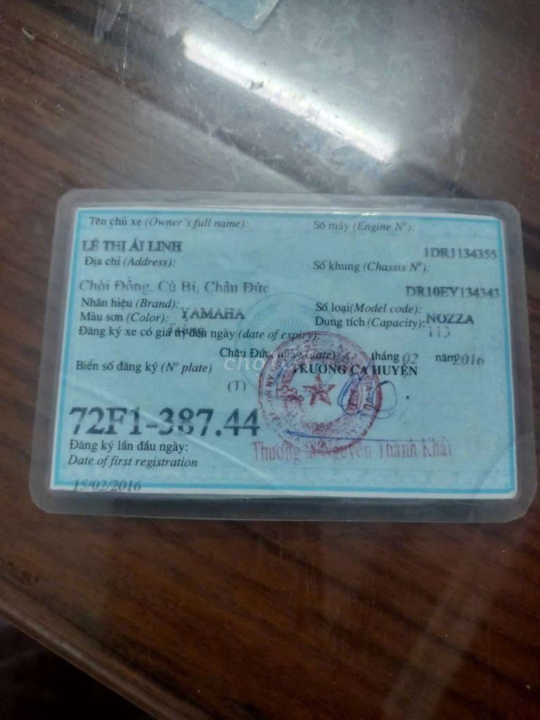 Cần bán chiếc Yamaha Nozza có giấy. Mua bán Xe máy tại Huyện Hóc Môn Tp Hồ Chí Minh được đăng bởi A Tuấn hình 3