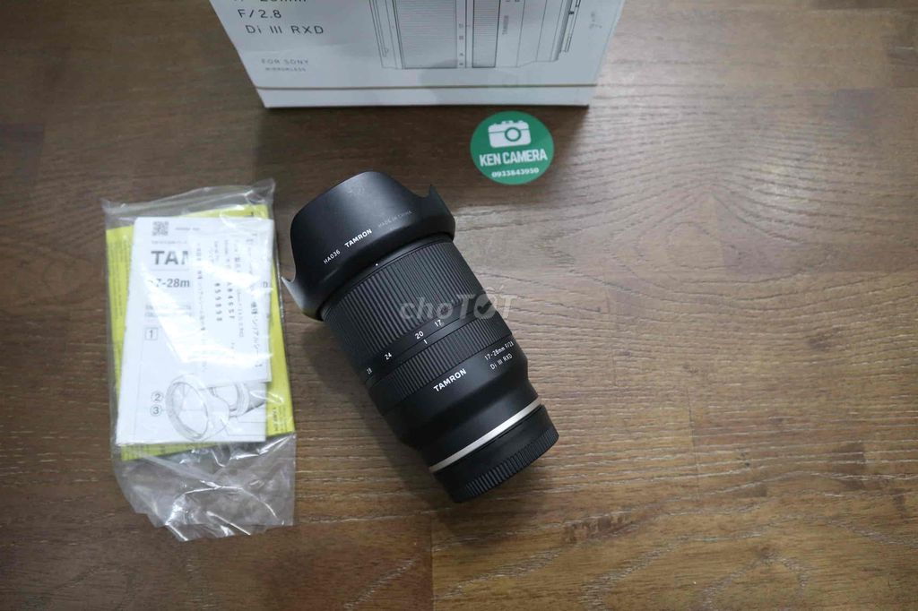 Ống kính Tamron 17 28 f2.8 Sony Fullbox