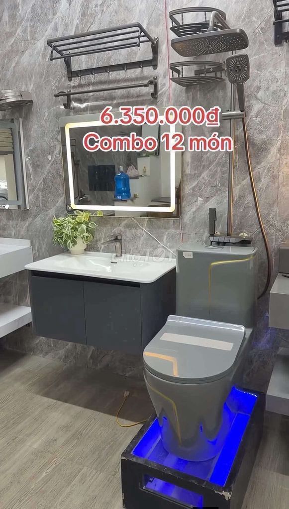 Combo thiết bị nhà tắm 12 món. Mua bán Thiết bị vệ sinh, nhà tắm tại Quận Đống Đa Hà Nội được đăng bởi tk 681 hình 1