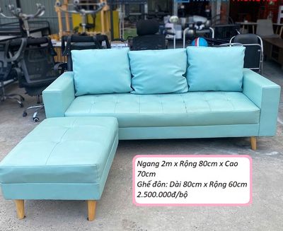 BỘ SOFA MÀU XANH 2M KÈM ĐÔN THANH LÝ. Mua bán Bàn ghế tại Quận Bình Thạnh Tp Hồ Chí Minh được đăng bởi Tuyết Phong Hải 