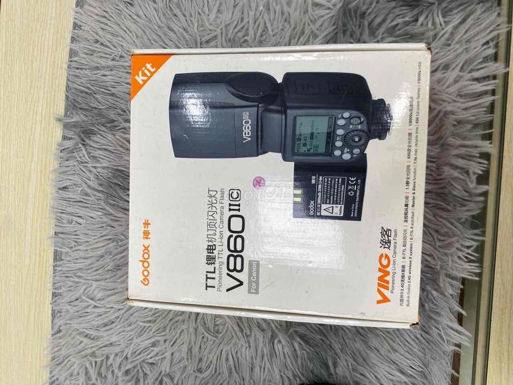 Đèn flash Godox V860II Canon Đen Fullbox. Mua bán Máy ảnh, Máy quay tại Quận 5 Tp Hồ Chí Minh được đăng bởi Phan Thế Phong  hình 1