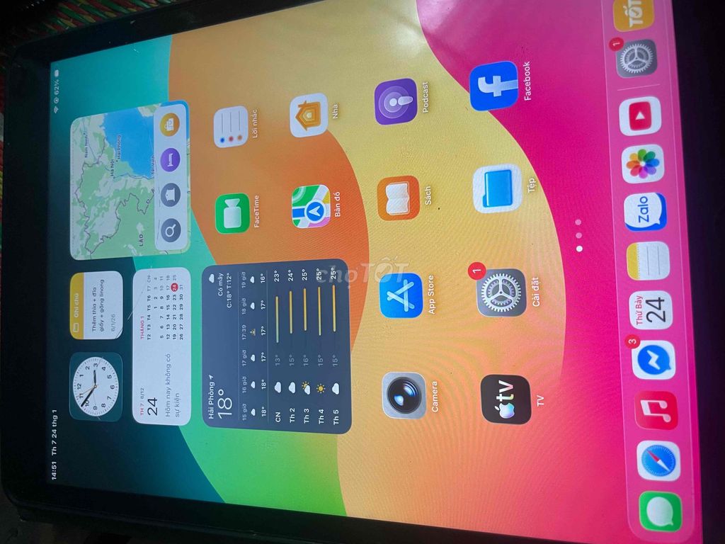ipad gen9 đẹp 99% bản 64Gb. Mua bán Máy tính bảng tại Huyện An Dương Hải Phòng được đăng bởi Thành Lương hình 1