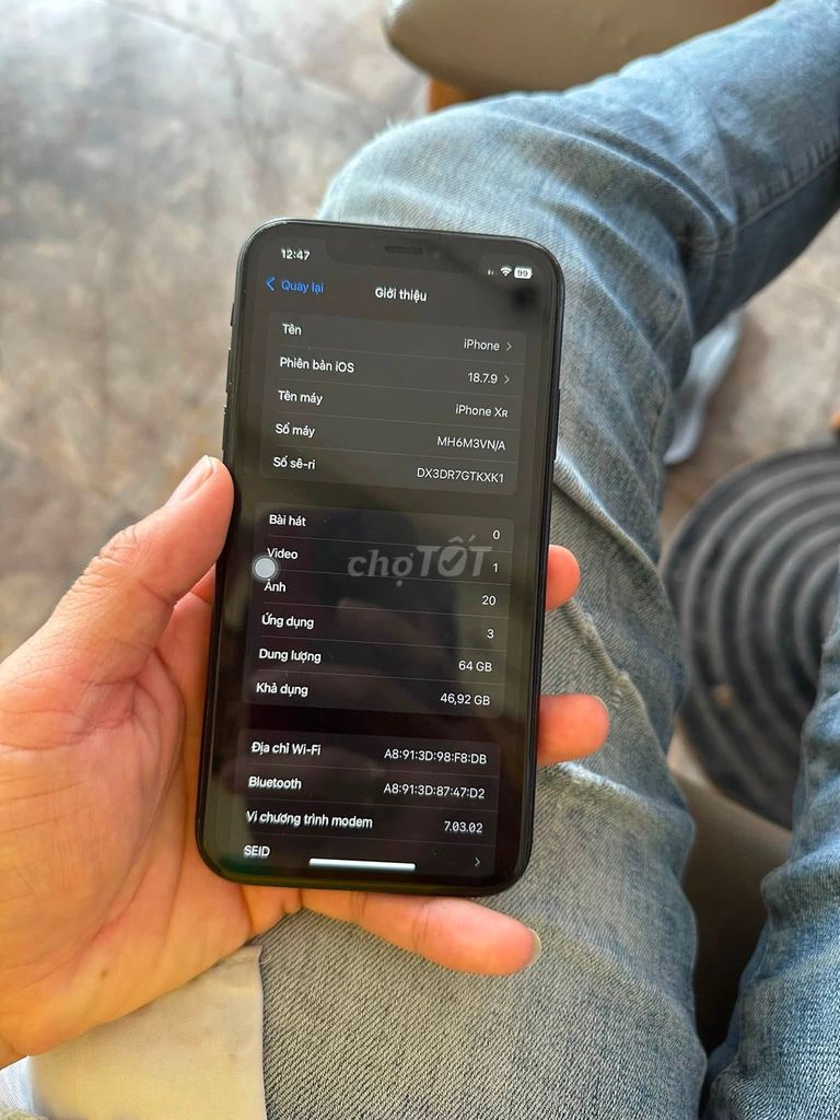 Apple iPhone XR 64GB Đen Like New. Mua bán Điện thoại tại Quận Tân Phú Tp Hồ Chí Minh được đăng bởi Hội Đồ Điện Tử hình 1