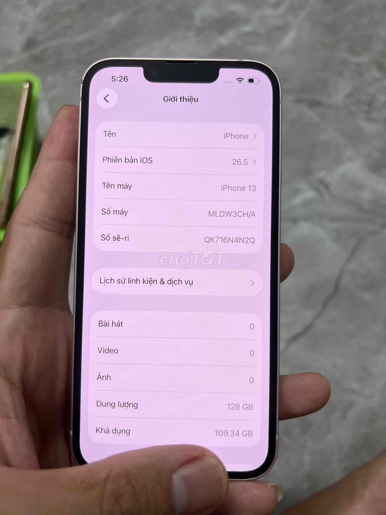 Apple iPhone 13 128GB Hồng Zin all nguyên bản. Mua bán Điện thoại tại Huyện Kim Sơn Ninh Bình được đăng bởi Keng  hình 1