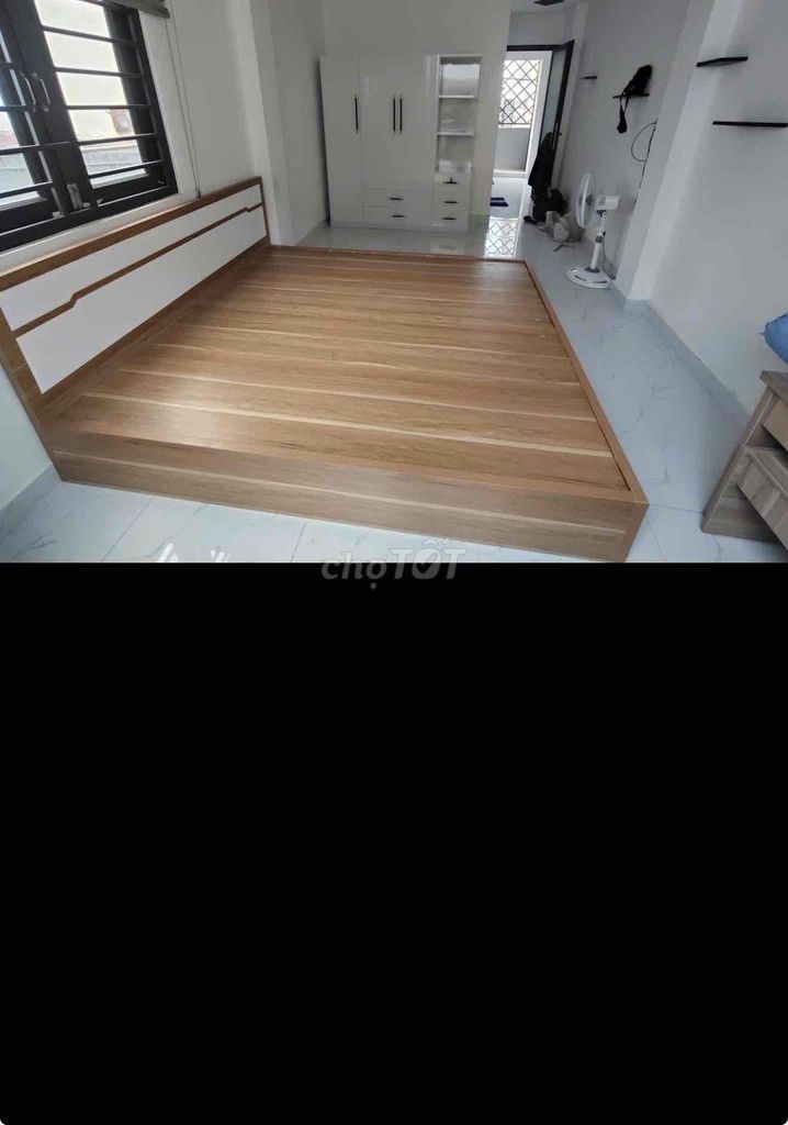 Giường ngủ 1m6x2m Vân gỗ, trắng. Mua bán Giường, chăn ga gối nệm tại Thành phố Thuận An Bình Dương được đăng bởi hạnh hình 1