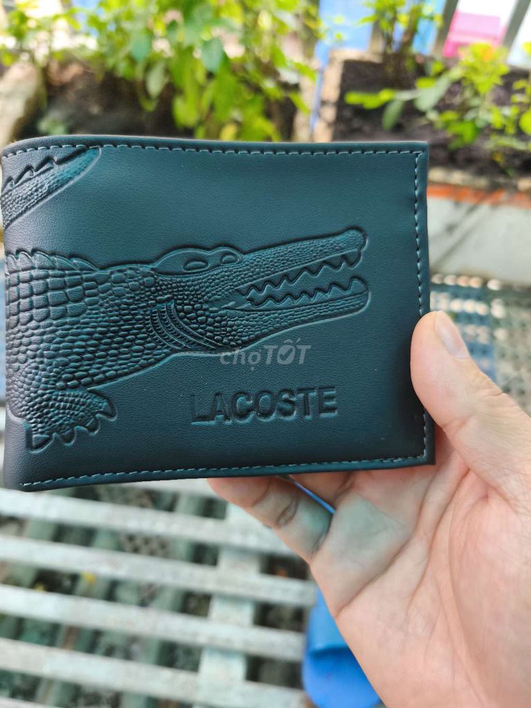 Ví da nam Lacoste Da Đen mới . Mua bán Túi xách tại Thành phố Thủ Dầu Một Bình Dương được đăng bởi An binh hình 1