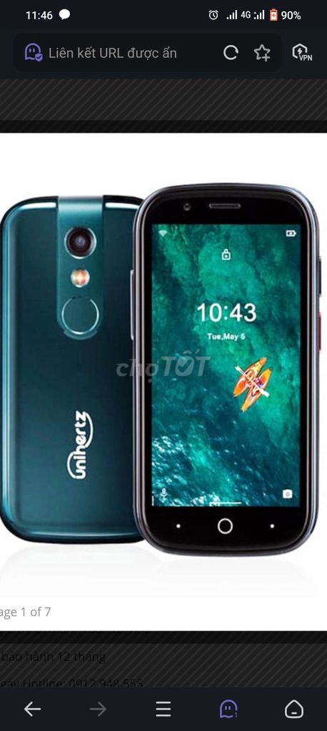 Unihertz Jelly 2 Xanh đen 95% mới. Mua bán Điện thoại tại Quận 12 Tp Hồ Chí Minh được đăng bởi a lôk nguyễn hình 1