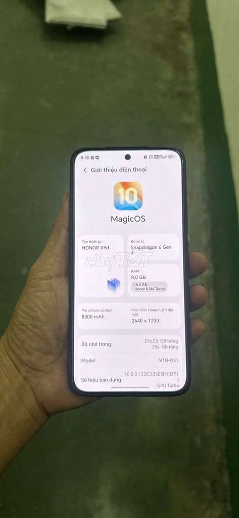 Honor X9d 8GB/256GB Đen Đã sử dụng. Mua bán Điện thoại tại Huyện Hòa Thành Tây Ninh được đăng bởi An Bùi hình 1