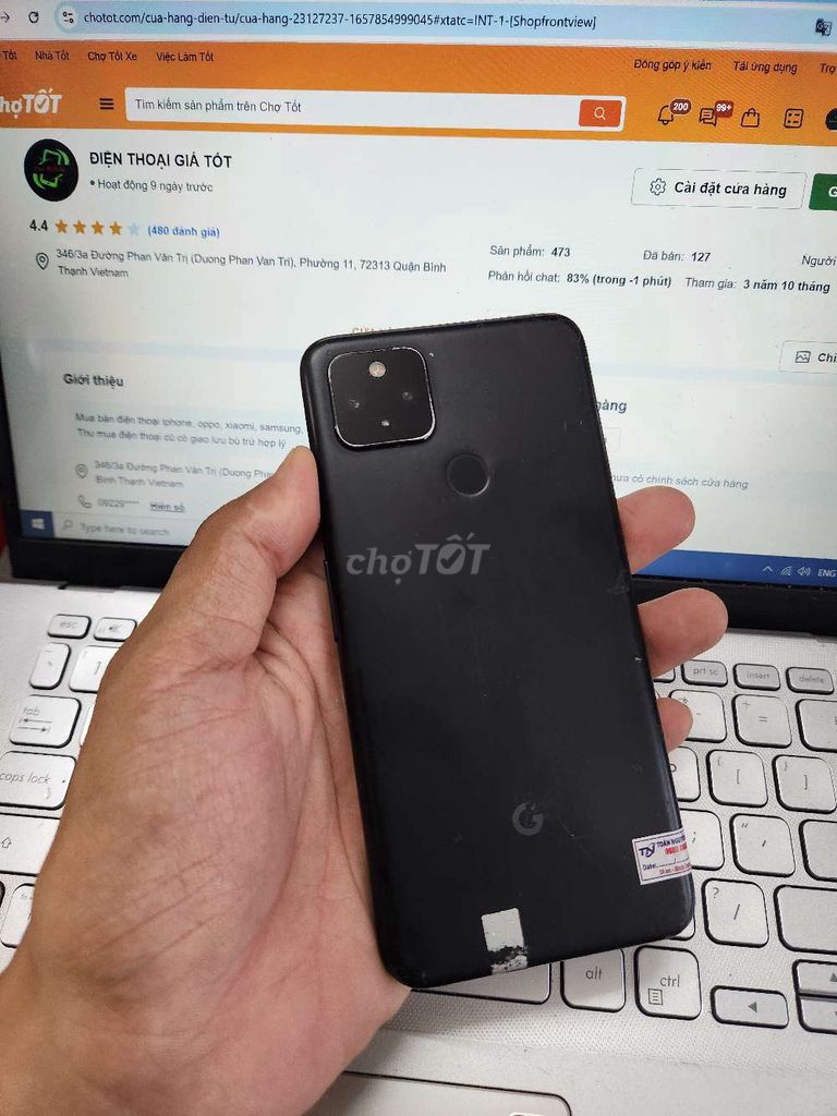 GOOGLE PIXEL 4A 5G 6GB.128GB SNAP 765G FULL CN. Mua bán Điện thoại tại Quận Bình Thạnh Tp Hồ Chí Minh được đăng bởi Dân Mobile hình 1