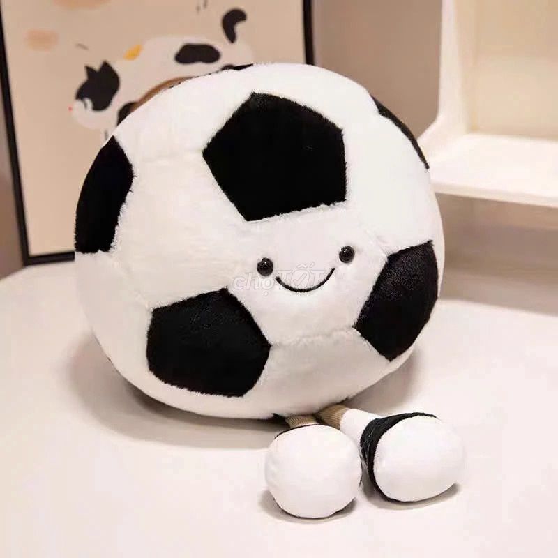 Bóng đá nhồi bông size 25cm mới 99%
