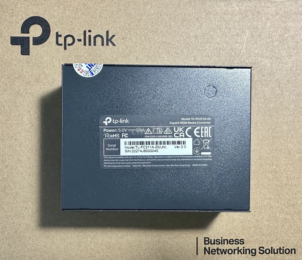Gigabit Converter quang TP-Link TL-FC311A-20