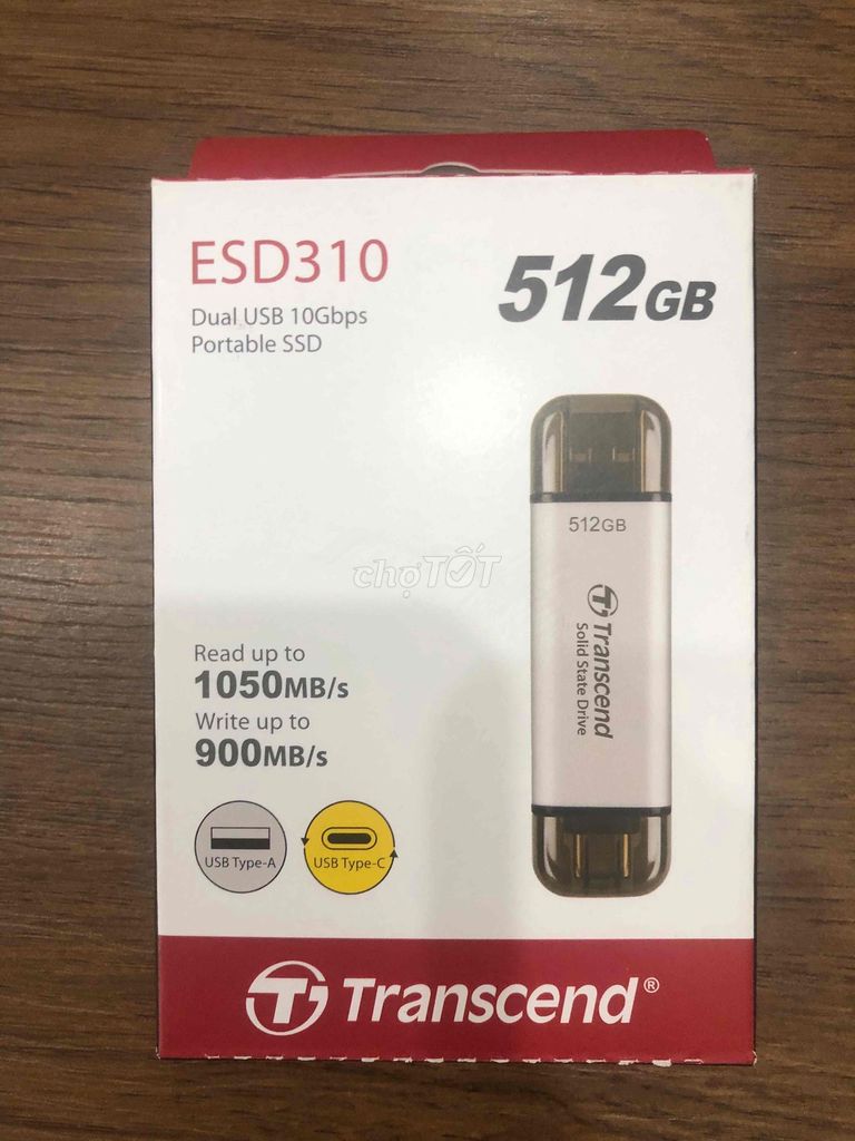 Ổ cứng Transcend ESD310C 512GB Bạc. Mua bán Linh kiện (RAM, Card...) tại Huyện Thanh Oai Hà Nội được đăng bởi Tên chưa cung cấp hình 1