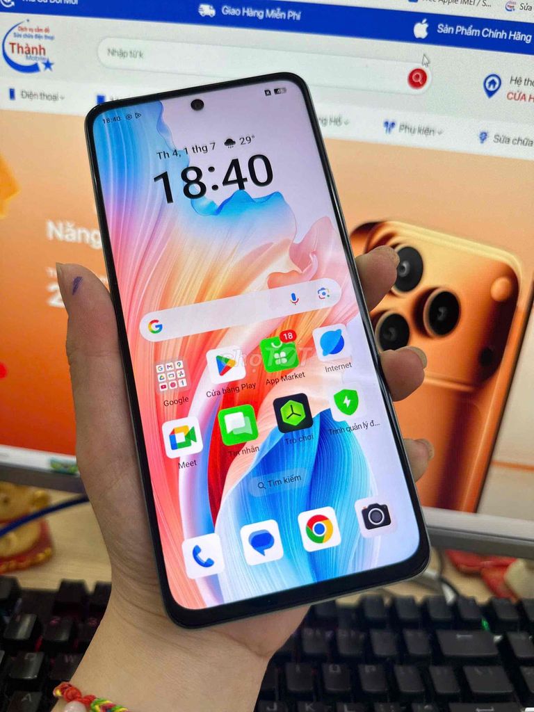 Oppo A58 - Ram 8gb - bộ nhớ 128gb - pin 5000mAh. Mua bán Điện thoại tại Quận Ninh Kiều Cần Thơ được đăng bởi Thànhmobile hình 1