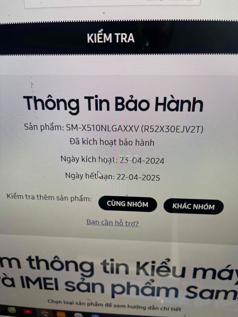 samsung tab s9 fe keng như mới còn bh hãng