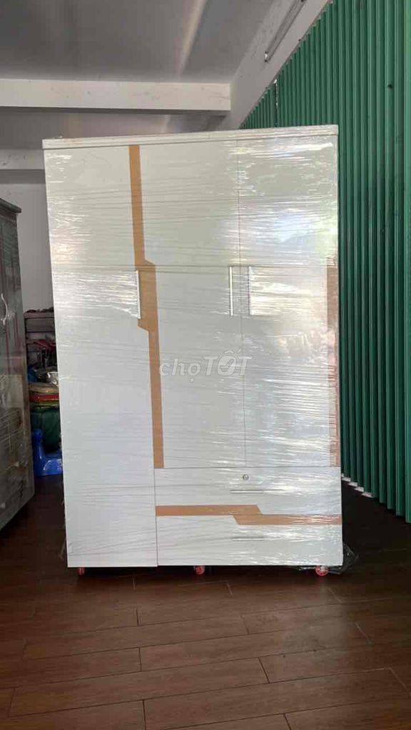 Tủ quần áo gỗ công nghiệp Trắng. Mua bán Tủ, kệ gia đình tại Thành phố Cao Lãnh Đồng Tháp được đăng bởi Minh Thiện hình 1