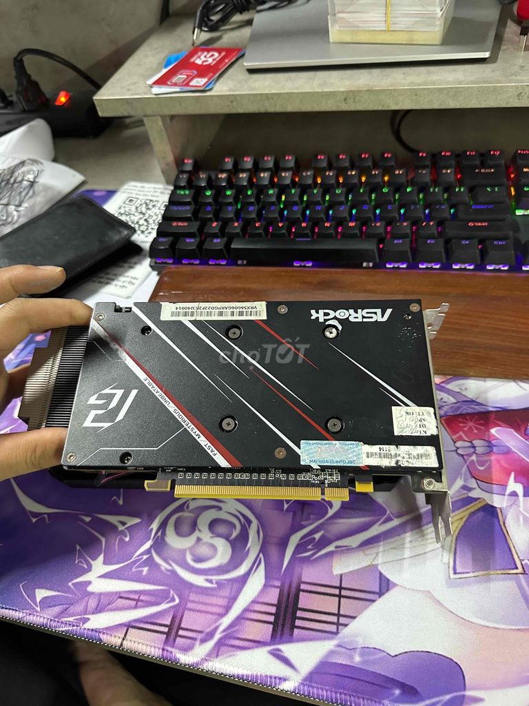 Card đồ họa ASRock RX 5500 6GB. Mua bán Linh kiện (RAM, Card...) tại Thị xã La Gi Bình Thuận được đăng bởi Hải Phạm hình 1
