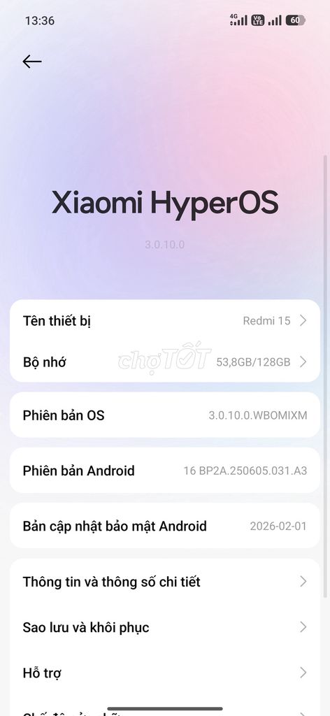 Xiaomi Redmi 15 128GB Tím. Mua bán Điện thoại tại Quận Hoàn Kiếm Hà Nội được đăng bởi hung hình 1