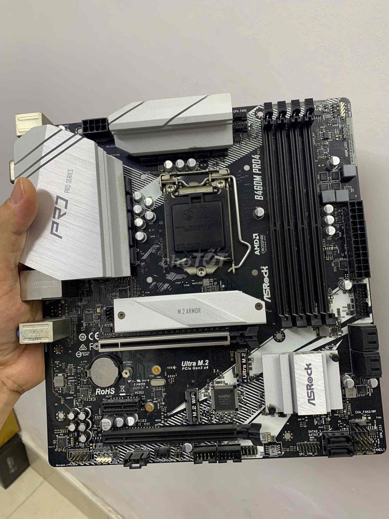 Main Asrock B460M Pro 4 - Nguyên zin - BH 1 tháng