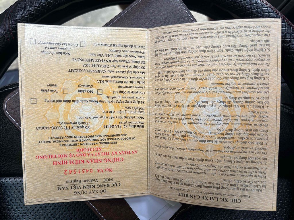 Kia Carens 2015 EX MT  - 100000 km. Mua bán Ô tô tại Thị xã Bến Cát Bình Dương được đăng bởi Vuong hình 15