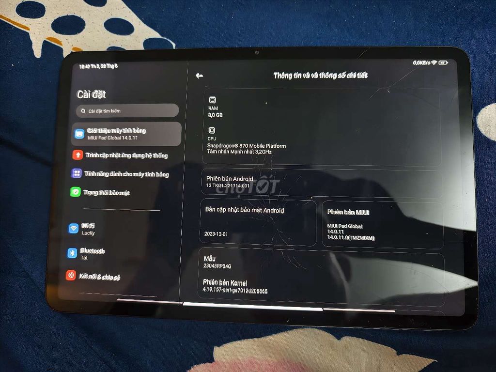 Xiaomi Pad 6 Snapdragon 870 8GB/128GB Bạc. Mua bán Máy tính bảng tại Quận Bình Tân Tp Hồ Chí Minh được đăng bởi yugi sanlee hình 1