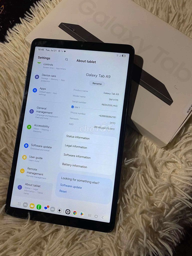 Samsung Galaxy Tab A9 Đen. Mua bán Máy tính bảng tại Thành phố Biên Hòa Đồng Nai được đăng bởi tuấn tú hình 1