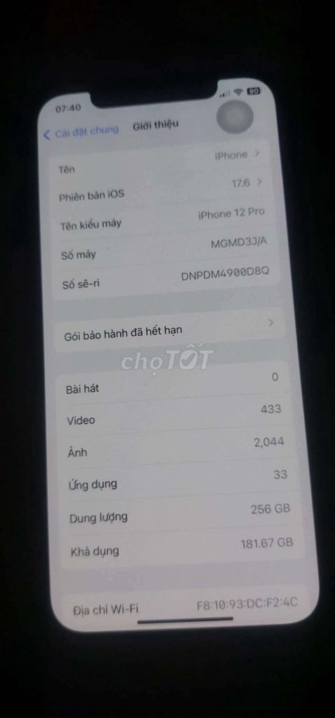 Lên đời cần bán 12pro. 256gb. Mua bán Điện thoại tại Quận Sơn Trà Đà Nẵng được đăng bởi Thư hình 2