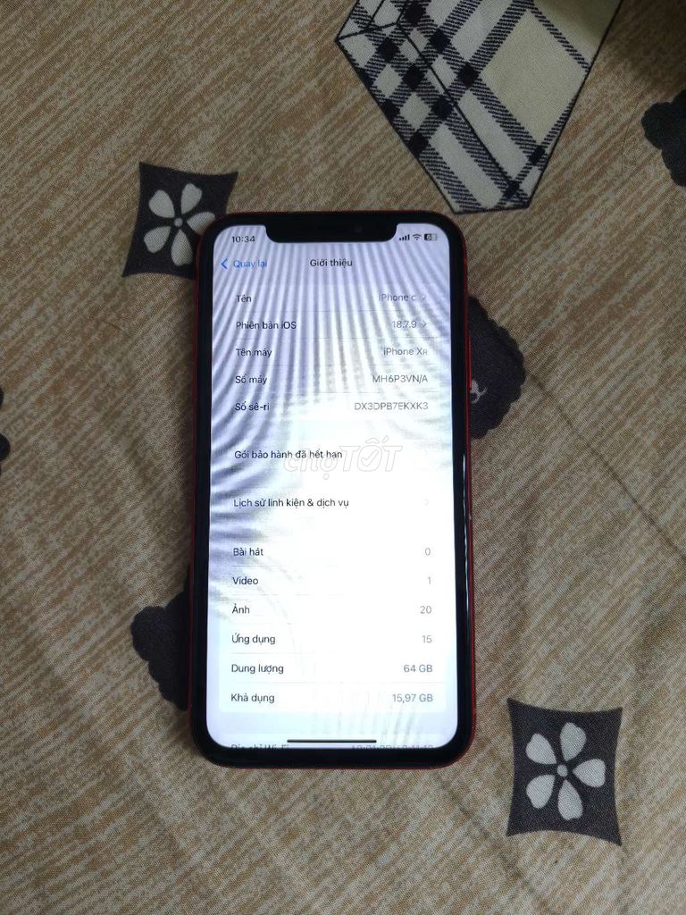 iPhone XR 64GB Đỏ Đã qua sử dụng. Mua bán Điện thoại tại Huyện Bình Chánh Tp Hồ Chí Minh được đăng bởi Nguyễn Văn hình 1