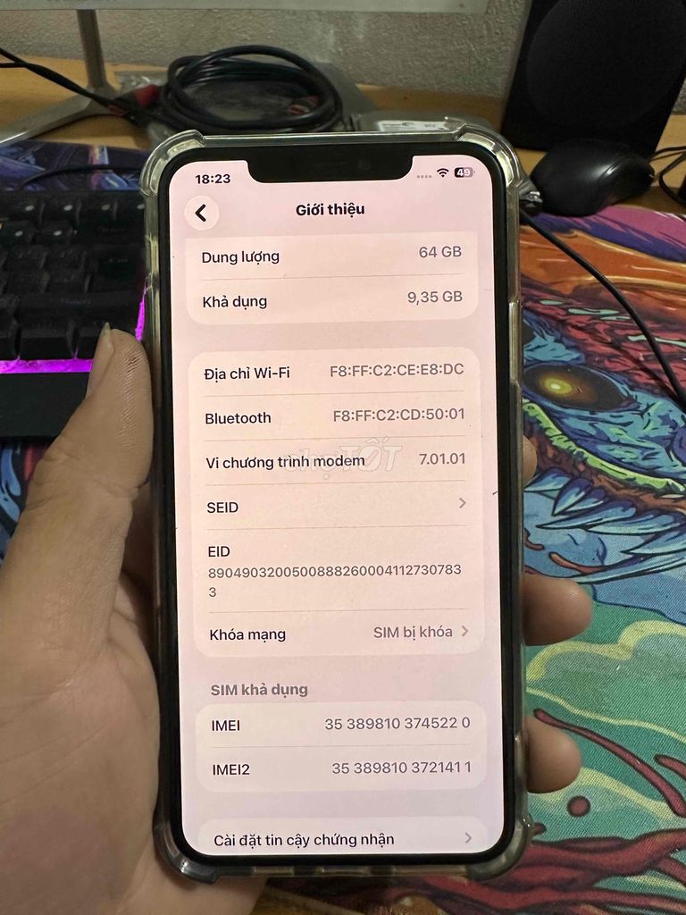 Apple iPhone 11 Pro Max 64GB Xám lock. Mua bán Điện thoại tại Huyện Gia Lâm Hà Nội được đăng bởi mạnh quân hình 1