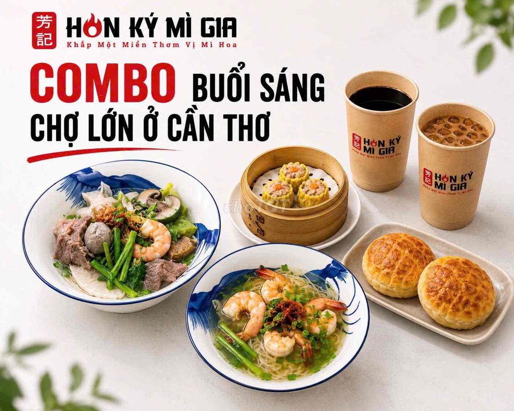 Combo bữa sáng Hon Ký Mì Gia tại Cần Thơ. Mua bán Đồ ăn, thực phẩm và các loại khác tại Quận Ninh Kiều Cần Thơ được đăng bởi Clover hình 1