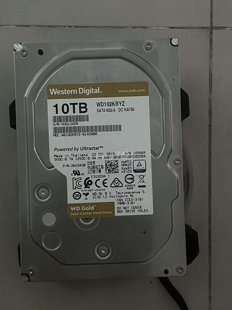 Ổ cứng HDD Western Digital WD102KRYZ. Mua bán Linh kiện (RAM, Card...) tại Quận Tân Phú Tp Hồ Chí Minh được đăng bởi Trương Văn Tèo hình 1