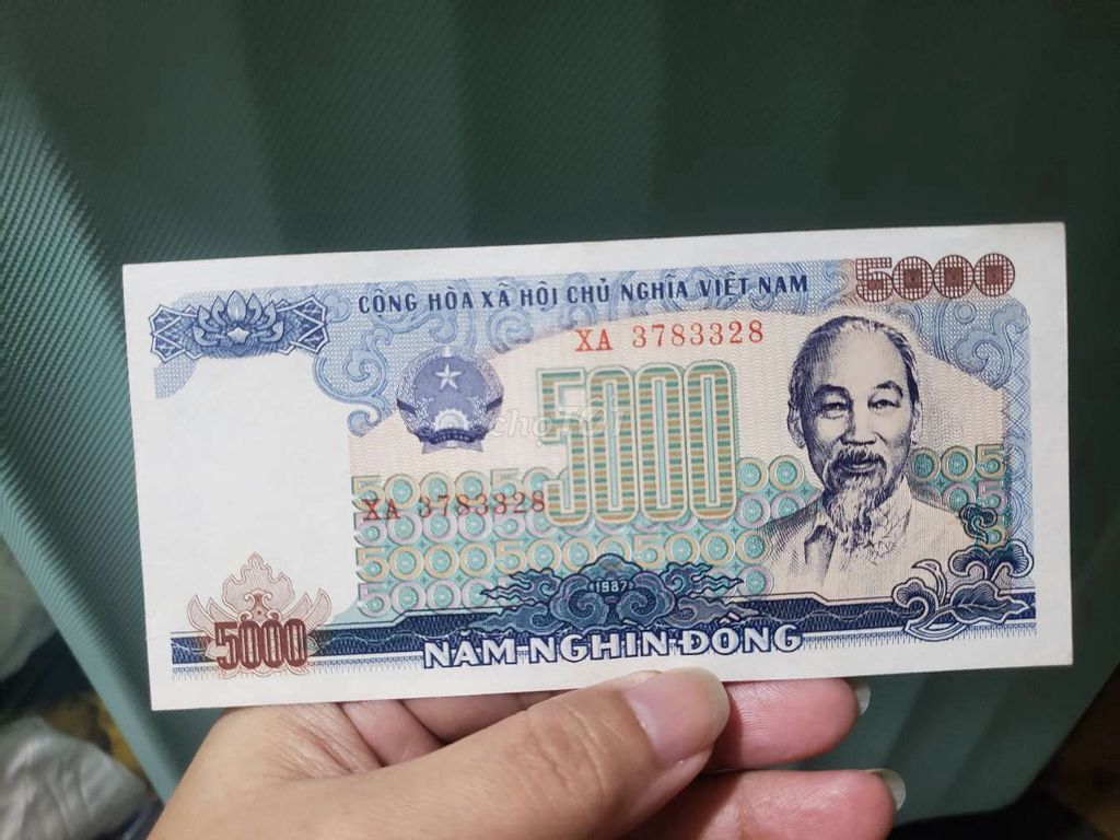 Tiền giấy 5000 Đồng 1987 Việt Nam. Mua bán Đồ sưu tầm, đồ cổ tại Quận Bình Tân Tp Hồ Chí Minh được đăng bởi AnNhiênRẻĐẹpĐồ hình 1