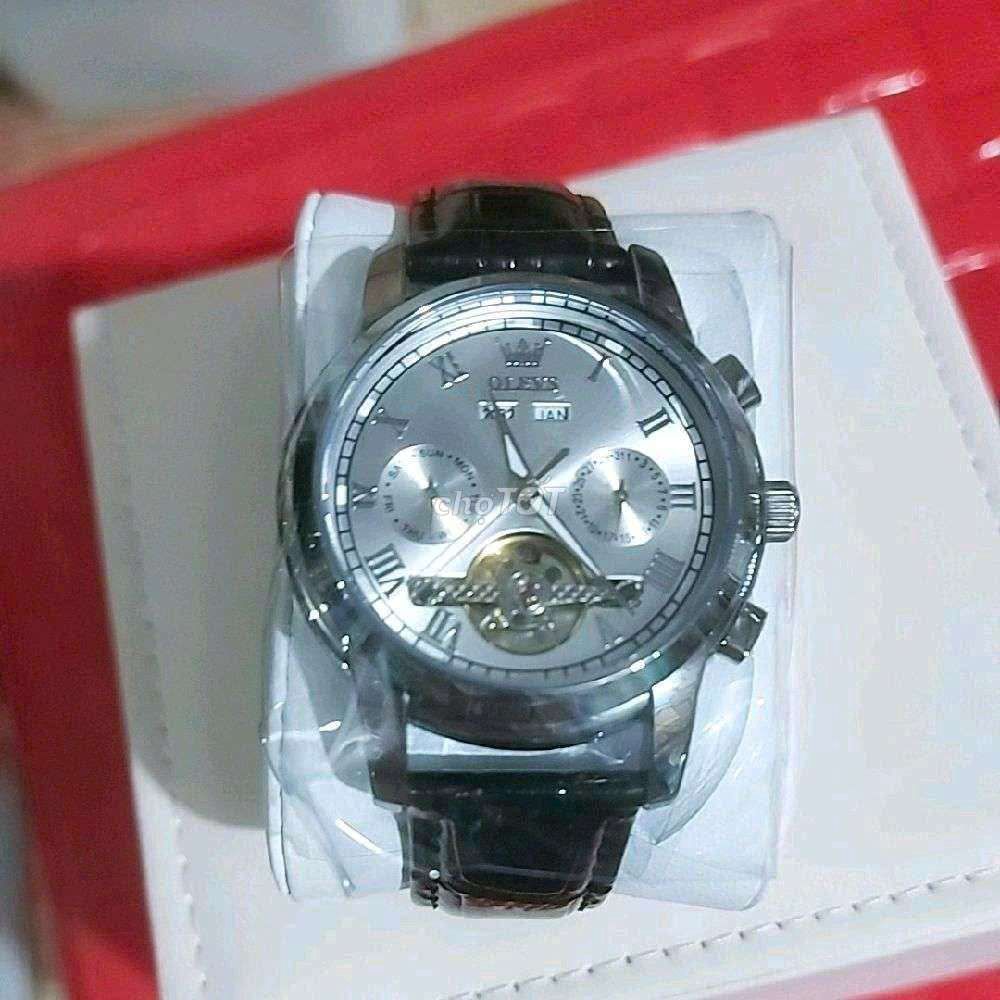 Đồng hồ OLEVS 6607 Nam Dây da Bạc. Mua bán Đồng hồ tại Huyện Tân Phước Tiền Giang được đăng bởi Xuan Anh hình 1