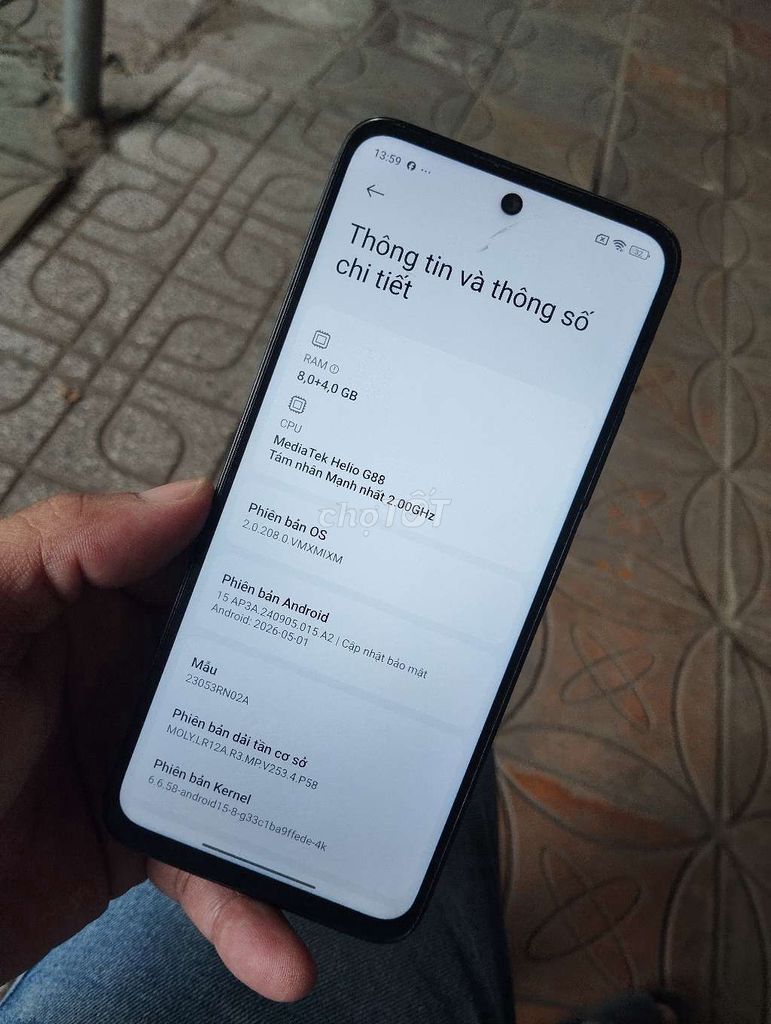 Xiaomi Redmi 12 128GB Đen 8GB. Mua bán Điện thoại tại Quận Ninh Kiều Cần Thơ được đăng bởi Mua bán trao đổi  hình 1