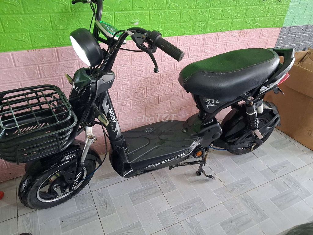 Xe đạp điện Moby Atlantis Đen Đã sử dụng. Mua bán Xe điện tại Thành phố Biên Hòa Đồng Nai được đăng bởi Xe Điện Duy Thành hình 1