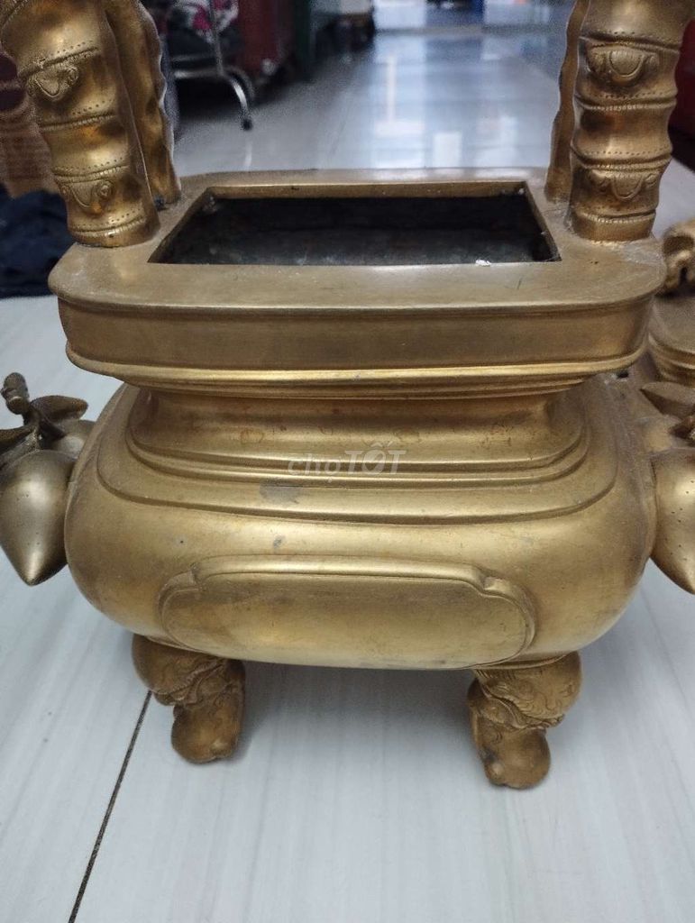 Bộ lư Đồng Cổ 200 năm, 24kg, 52cm. Mua bán Đồ sưu tầm, đồ cổ tại Huyện Phong Điền Cần Thơ được đăng bởi CNC hình 1